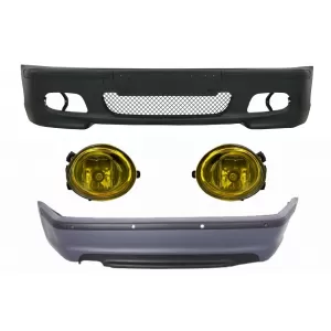 image-66-Body Kit prikladan za BMW E46 limuzina (1998-2004) Branik s PDC + svjetla za maglu žuti M-Technik Dizjan