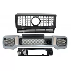 image-28-Bara Fata cu Grila Centrala compatibil cu Mercedes G-Class W463 (1989-2017) G65 GT-R Panamericana Design