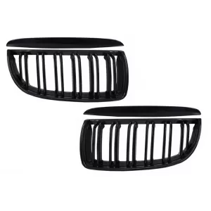 Kit Exterior compatibil cu BMW Seria 3 E90 (2005-2008) M-Technik Design cu Grile Centrale Negru Lucios-image-6039365