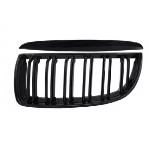 Kit Exterior compatibil cu BMW Seria 3 E90 (2005-2008) M-Technik Design cu Grile Centrale Negru Lucios-image-6039367