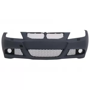 Kit Exterior compatibil cu BMW Seria 3 E90 (2005-2008) M-Technik Design cu Grile Centrale Negru Lucios-image-6100976