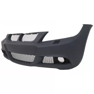 Kit Exterior compatibil cu BMW Seria 3 E90 (2005-2008) M-Technik Design cu Grile Centrale Negru Lucios-image-6100979