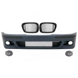 image-44-Első lökhárító fekete hűtőráccsal és ködlámpával, BMW E39 5 1995-2003, M5 Dizájn