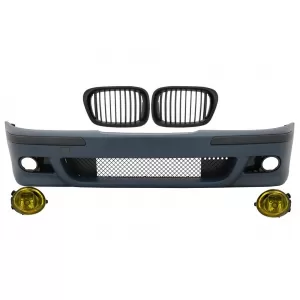 image-42-Első lökhárító matt fekete hűtőráccsal és ködlámpával, BMW 5 E39 1995-2003, M5 Dizájn