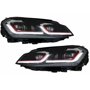 LED Scheinwerfer VW Golf 7 VII 12-17 Facelift G7.5 GTI Look Dynamic Blinker RHD--image-6039799