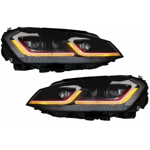 image-64-LED Scheinwerfer VW Golf 7 VII 12-17 Facelift G7.5 GTI Look Dynamic Blinker RHD-