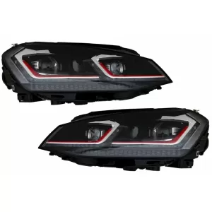 LED Scheinwerfer VW Golf 7 VII 12-17 Facelift G7.5 GTI Look Dynamic Blinker RHD--image-6039801