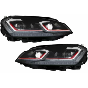 LED Scheinwerfer VW Golf 7 VII 12-17 Facelift G7.5 GTI Look Dynamic Blinker RHD--image-6039802