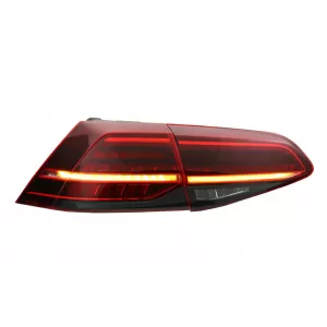 Full LED Taillights suitable for VW Golf 7 & 7.5 VII (2012-2019) Facelift Retrofit G7.5 Look Dynamic Sequential Turning Lights Dark Cherry Red