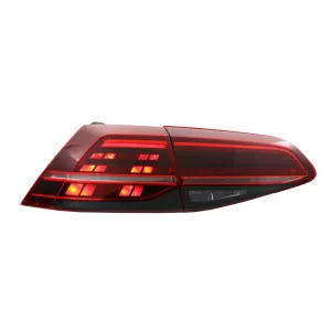 Full LED Taillights suitable for VW Golf 7 & 7.5 VII (2012-2019) Facelift Retrofit G7.5 Look Dynamic Sequential Turning Lights Dark Cherry Red