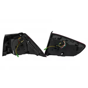 Full LED Taillights suitable for VW Golf 7 & 7.5 VII (2012-2019) Facelift Retrofit G7.5 Look Dynamic Sequential Turning Lights Dark Cherry Red