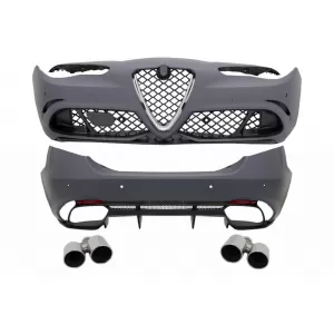 image-69-Bodykit für Alfa Romeo Giulia 952 Q4 16+ Quadrifoglio Racing Look Auspuff Tipps