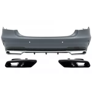 image-31-Heckstoßstange für Mercedes W212 E Facelift 13-16 E63 Look Auspuffspitzen