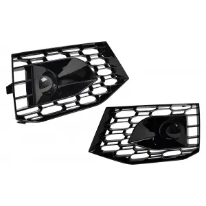Frontstoßstange für Audi A4 B9 8W Limousine Avant 2016-2018 Quattro RS4 Look Gitter-image-6073630