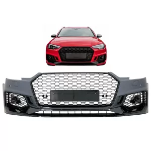 Frontstoßstange für Audi A4 B9 8W Limousine Avant 2016-2018 Quattro RS4 Look Gitter-image-6073661