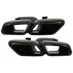 Rear Bumper Exhaust Muffler Tips suitable for MERCEDES Benz W222 S-Class (2013-2017) S65 A-Design-image-6039909