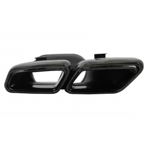 Rear Bumper Exhaust Muffler Tips suitable for MERCEDES Benz W222 S-Class (2013-2017) S65 A-Design-image-6039911