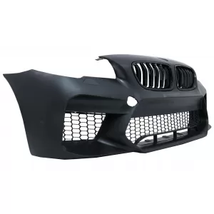 Bara Fata Echipata cu Grile Centrale compatibila cu BMW Seria 5 F10 F11 (2011-2017) M5 G30 Design Fara PDC-image-6043102