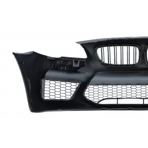 Bara Fata Echipata cu Grile Centrale compatibila cu BMW Seria 5 F10 F11 (2011-2017) M5 G30 Design Fara PDC-image-6043104