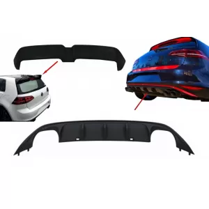 image-66-Hátsó lökhárító diffúzor szett, ABT dizájn, GTI OETT tető spoiler dizájn, VW Golf 7 VII (2013-2017)