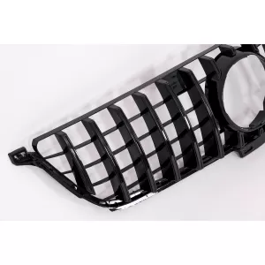 Front Grille suitable for Mercedes ML-Class W166 (2012-2014) GT-R Panamericana Design Black