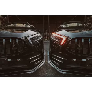 Középső rács Mercedes A-osztály W177 Hatchback / V177 Sedan (04.2018-) GT-R Panamericana Design Fekete-image-6090886