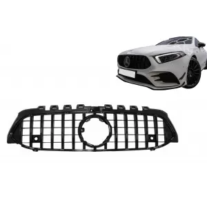Középső rács Mercedes A-osztály W177 Hatchback / V177 Sedan (04.2018-) GT-R Panamericana Design Fekete-image-6099929