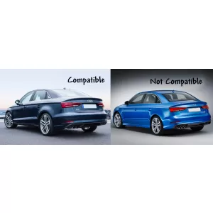 Hátsó lökhárító diffúzor AUDI A3 8V facelift Sedan/Convertible (2016-2019) standard lökhárító (SE) S3 design-image-6042057