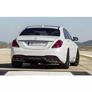 Pachet Exterior Complet compatibil cu Mercedes S-Class W222 (2013-2017) Facelift S63 Design Cu Stopuri Full LED Semnalizare Dinamica-image-6040307