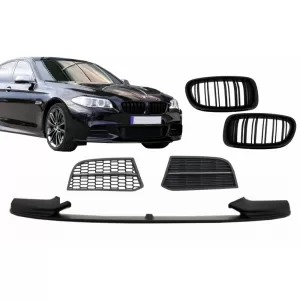 image-46-Első lökhárító spoiler BMW 5-ös F10 F11 Sedan Touring (2011-2017), oldal hűtőráccsal, M-performance Sport M550 Design