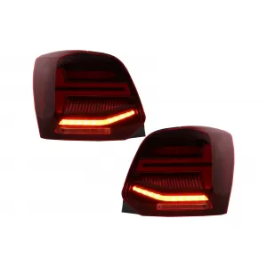 Stopuri Full LED compatibil cu VW POLO 6R 6C 61 (2011-2017) Semnal Dinamic Led Vento Look-image-6043064