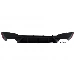 Rear Bumper Diffuser suitable for BMW 5 Series G30 G31 Limousine Touring (2017-up) M5 Design Piano Black
