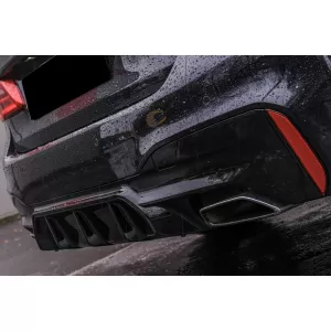 Rear Bumper Diffuser suitable for BMW 5 Series G30 G31 Limousine Touring (2017-up) M5 Design Piano Black