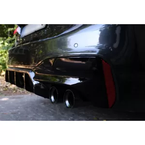Rear Bumper Diffuser suitable for BMW 5 Series G30 G31 Limousine Touring (2017-up) M5 Design Piano Black
