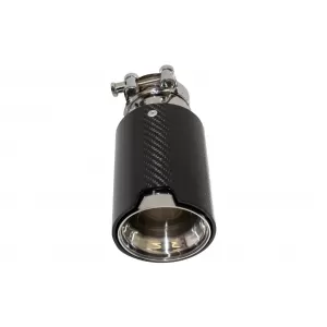 Universal-Auspuffspitze Kohlefaser, glänzend, Einlass 6,3 cm/2,48 Zoll-image-6043956