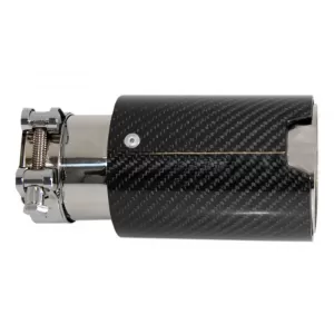 Universal-Auspuffspitze Kohlefaser, glänzend, Einlass 6,3 cm/2,48 Zoll-image-6043958
