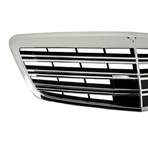 Kit für Mercedes S W221 LWB 2005-2011 Gitter Seitenschweller Auspuff Tipps-image-6041389