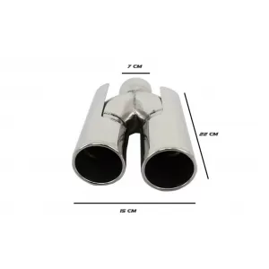Heckstoßstange für BMW 5er E60 03-07 PDC Auspuffspitzen M5 Design-image-6041421