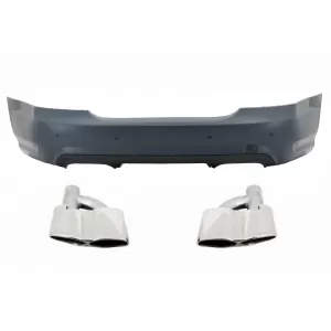 image-13-Heckstoßstange für Mercedes W221 S-Klasse 05-11 Endschalldämpfer S65 Design