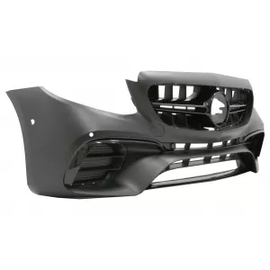 Frontstoßstange für Mercedes E W213 S213 C238 A238 2016-2019 E63 Look Schwarze Edition-image-6043079