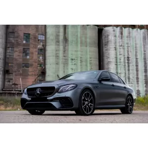 Frontstoßstange für Mercedes E W213 S213 C238 A238 2016-2019 E63 Look Schwarze Edition-image-6073545