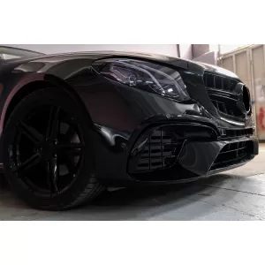 Frontstoßstange für Mercedes E W213 S213 C238 A238 2016-2019 E63 Look Schwarze Edition-image-6081395