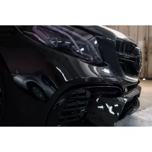 Frontstoßstange für Mercedes E W213 S213 C238 A238 2016-2019 E63 Look Schwarze Edition-image-6081396