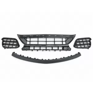 Front Bumper suitable for Mercedes E-Class W213 S213 C238 A238 (2016-2019) E63 Design Black Edition