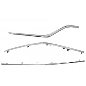 Spoiler Splitter Klappen Verzierung Chrom für Mercedes GLE C292 15-18 AMG Look-image-6044103