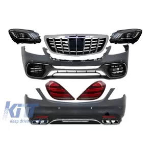 image-56-Komplett Body Kit Mercedes Benz S-osztály W222 Facelift (2013-2017) modellekhez, S63 Dizájn, LED futófényes irányjelzőkkel