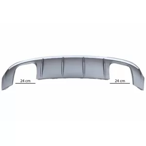 Hátsó diffúzor és kipufogóvég AUDI A3 8V 16-19 S-Line Sedan Cabrio S3 modellekhez-image-6042577