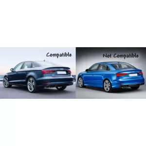 Lökhárító, diffúzor és kipufogóvég, AUDI A3 8V 16-19 alap lökhárítós (SE) modellekhez, S3 dizájn-image-6042603