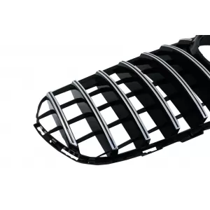 Grila Centrala Black compatibil cu Mercedes GLC X253 C253 2015-2018 GT R Panamericana Look Crom-image-6042811