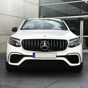 Grila Centrala Black compatibil cu Mercedes GLC X253 C253 2015-2018 GT R Panamericana Look Crom-image-6042820